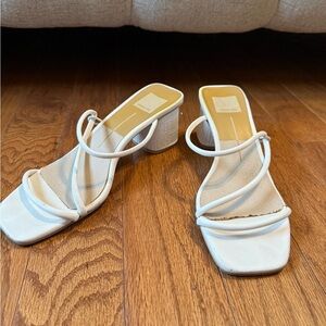 Dolce Vita White Strappy Heels
